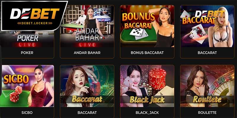 Cá cược casino tuyệt vời tại Debet 